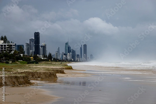 Obraz Damaged Gold Coast beaches
