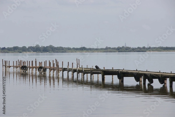 Fototapeta Bootssteg am Dümmer