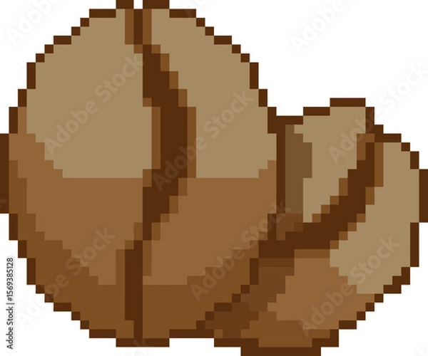 Obraz Pixel art Coffee beans twin