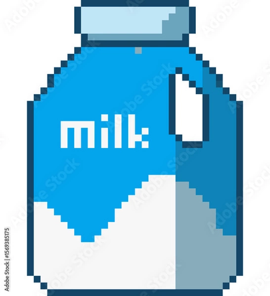 Obraz Pixel art Milk