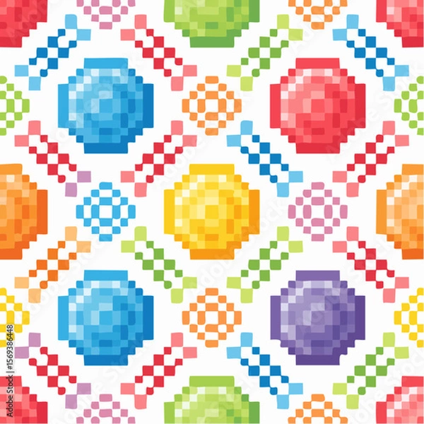 Fototapeta colorful Seamless pattern 