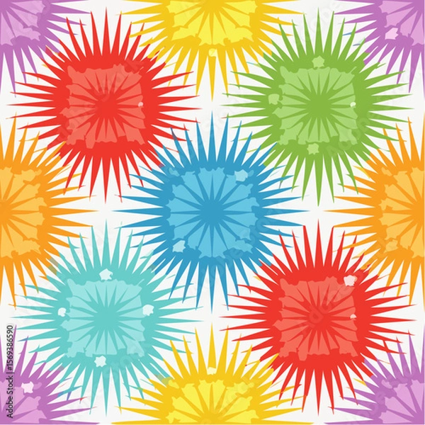 Fototapeta colorful Seamless pattern 