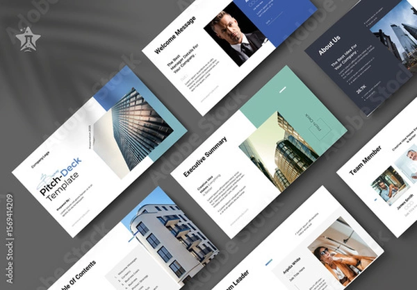 Obraz Business Pitch Deck Presentation Template