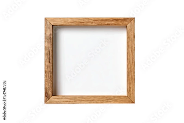 Obraz Square light-brown wooden picture frame