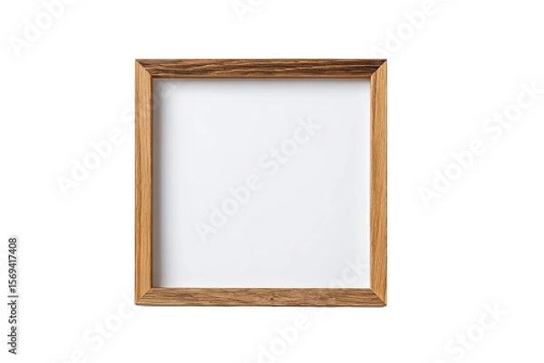 Obraz Empty square wooden picture frame