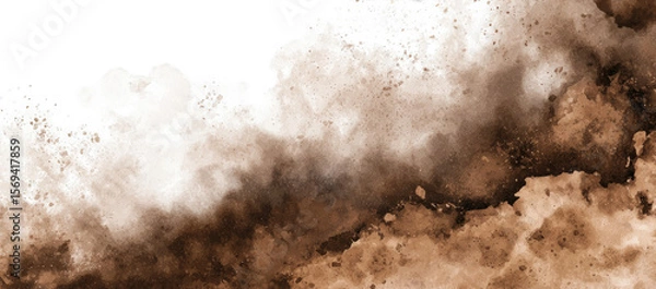 Obraz Abstract earthy cloud-like splatter