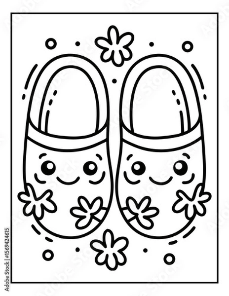 Fototapeta vector illustration of groovy summer coloring pages