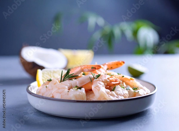 Obraz crevettes au lait de colo