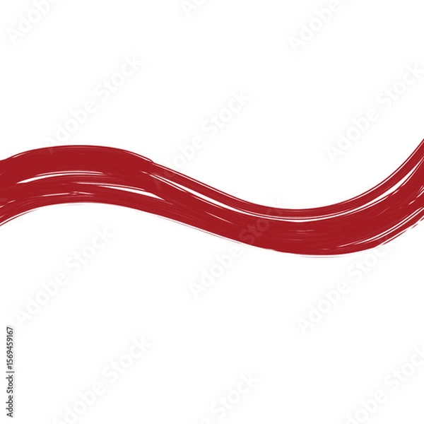 Fototapeta Indonesian Flag Brush Stroke Wave on Black Background