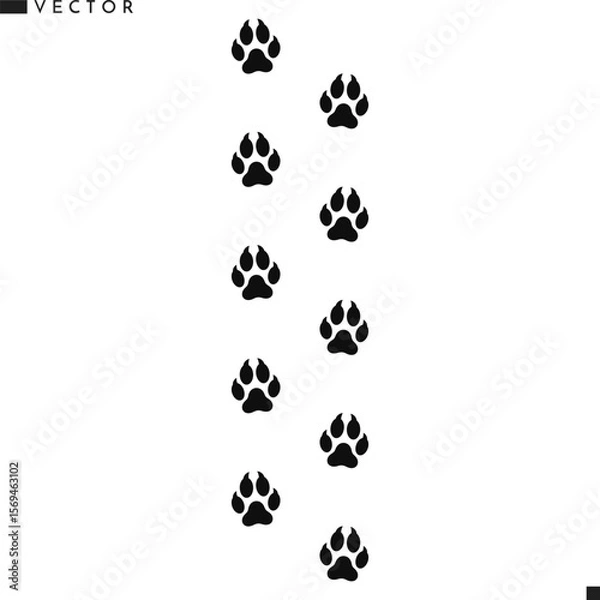 Obraz Fox paw print