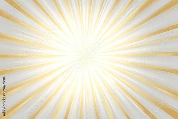 Fototapeta Radiating golden rays of light
