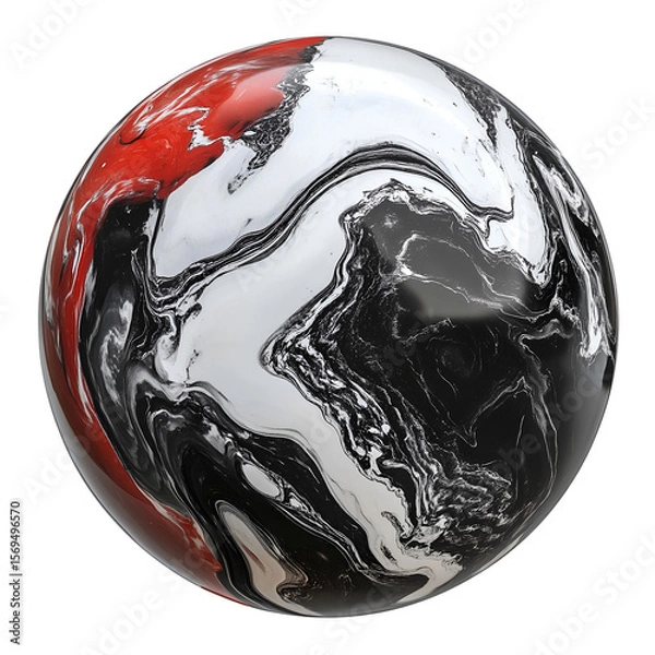Fototapeta Set of colorful marble planets on transparent background. Artistic cosmic spheres with vibrant textures and surreal designs, perfect for digital art, futuristic projects, and abstract themes.