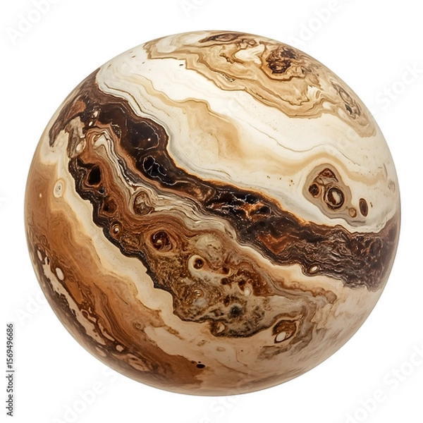 Fototapeta Set of colorful marble planets on transparent background. Artistic cosmic spheres with vibrant textures and surreal designs, perfect for digital art, futuristic projects, and abstract themes.