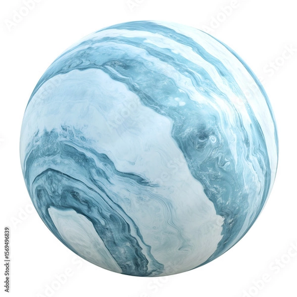 Fototapeta Set of colorful marble planets on transparent background. Artistic cosmic spheres with vibrant textures and surreal designs, perfect for digital art, futuristic projects, and abstract themes.