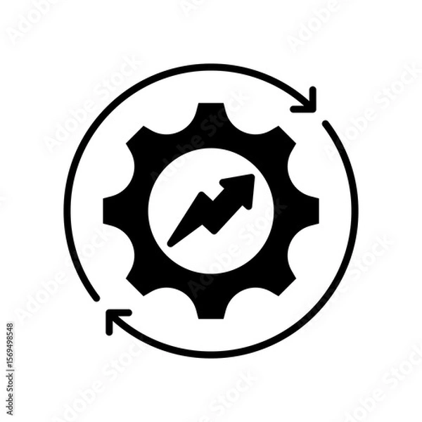 Obraz Optimization glyph icon