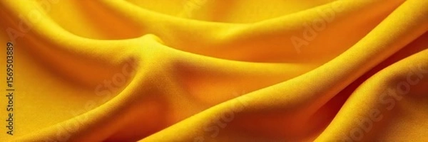 Obraz Luxurious Golden Brocade Fabric Close-up Texture Shot Evoking Opulence and Warmth, Ideal for Luxury Design Projects