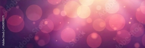 Obraz Dreamy Bokeh Background Soft Focus Abstract Blur for Website Banners, Overlays & Artistic Projects. Ideal for creating a tranquil or mysterious design aesthetic.