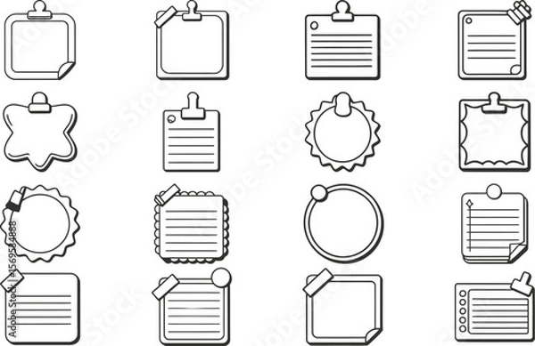 Fototapeta Ultimate Collection 16 NoteTaking  Checklist Templates