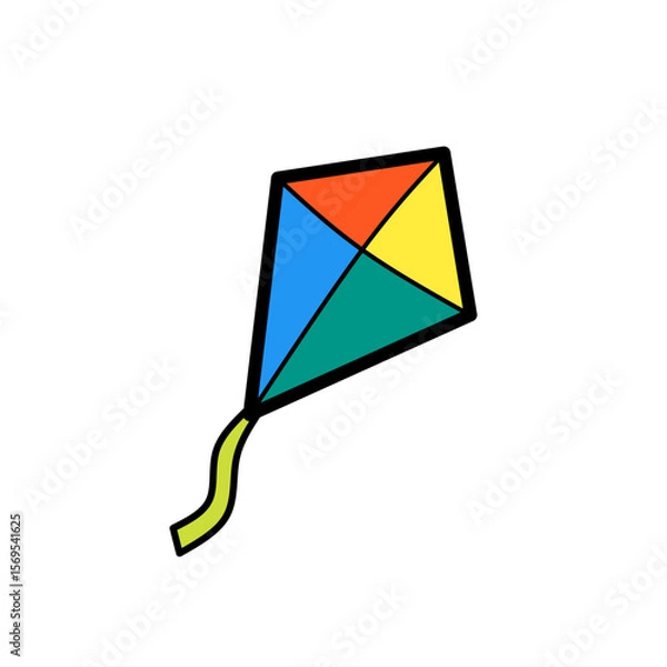 Fototapeta Simple illustration of a kite 