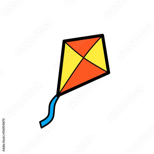 Fototapeta Simple illustration of a kite 