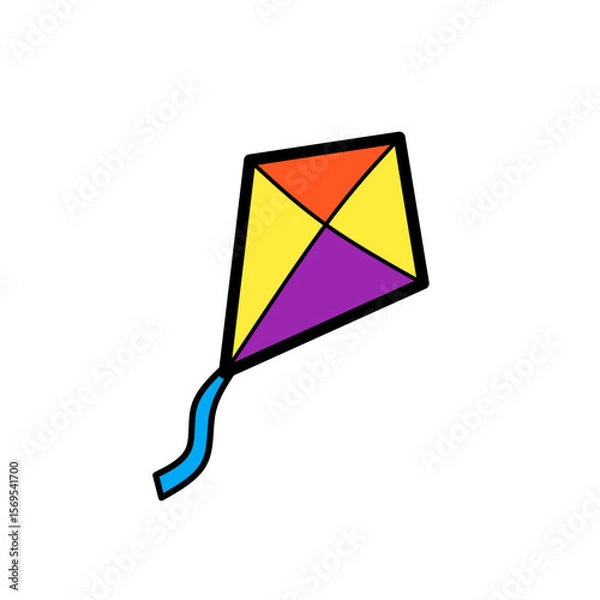 Fototapeta Simple illustration of a kite 