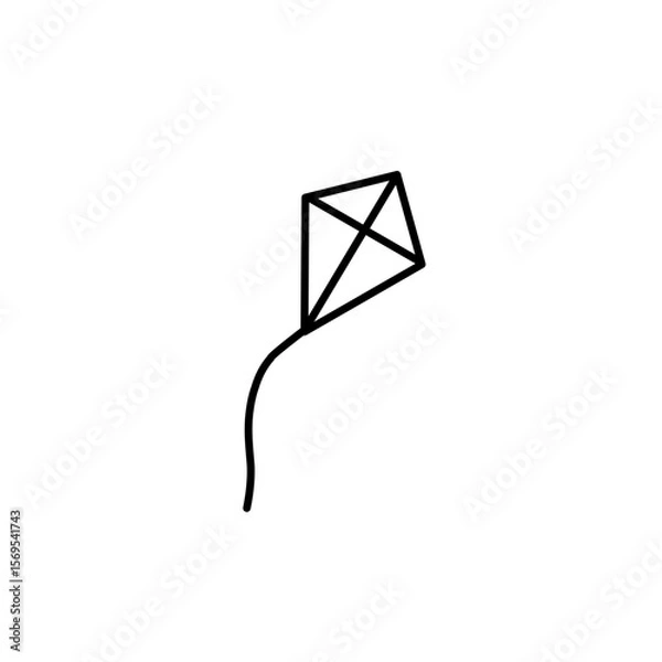 Fototapeta Simple illustration of a kite 
