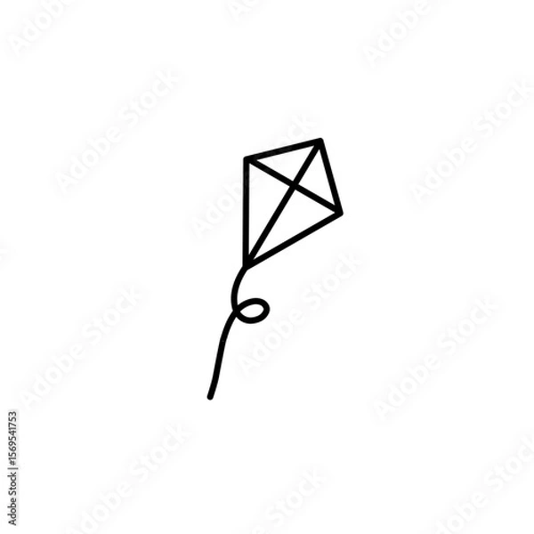 Fototapeta Simple illustration of a kite 