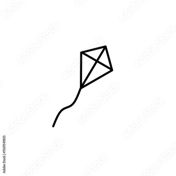 Fototapeta Simple illustration of a kite 
