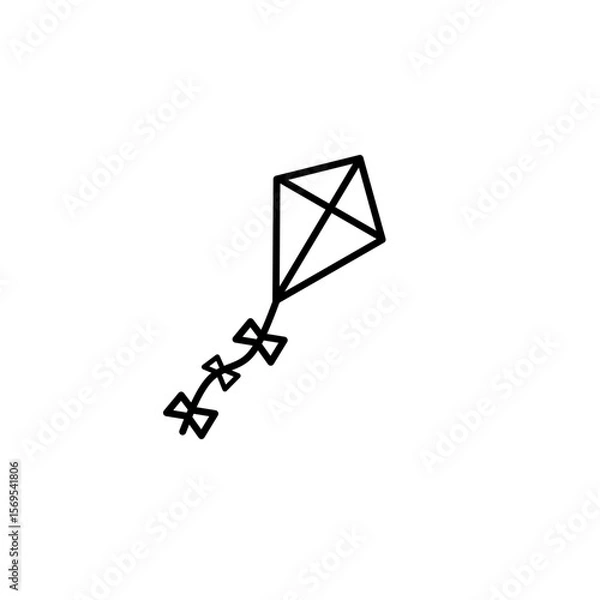 Fototapeta Simple illustration of a kite 