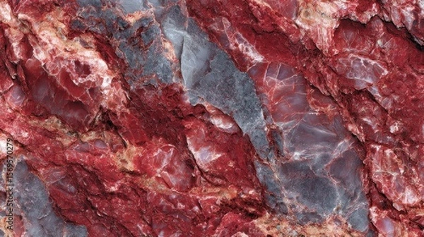 Fototapeta Close-up of red and gray rock texture
