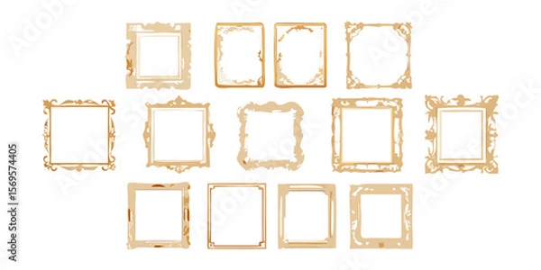 Obraz Vector frames collection decorative vintage picture frame photo frame design set