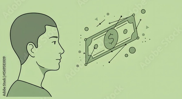 Fototapeta Visualizing Financial Goals A Mindful Approach to Wealth Building and Financial Planning Strategies