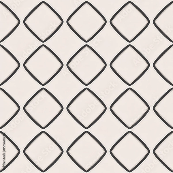 Fototapeta Seamless Geometric Pattern Featuring Elegant Kanok Elements in Minimalist Style for Modern Design Projects