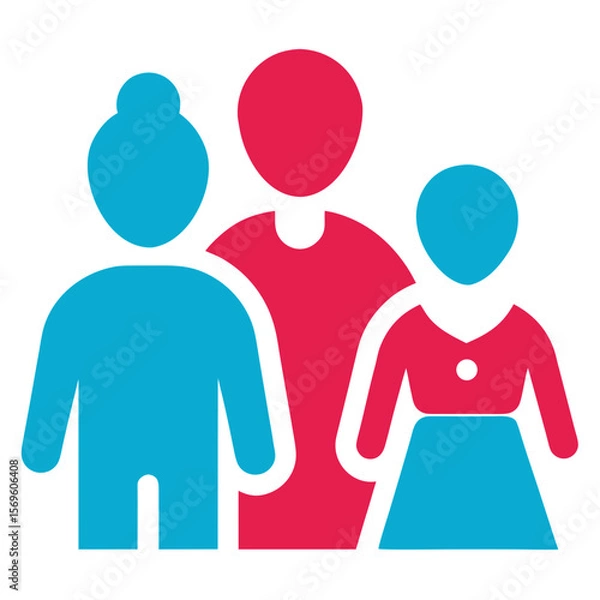 Obraz family icon on vector