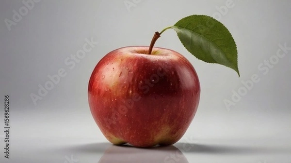 Obraz Fresh Red Apple on White