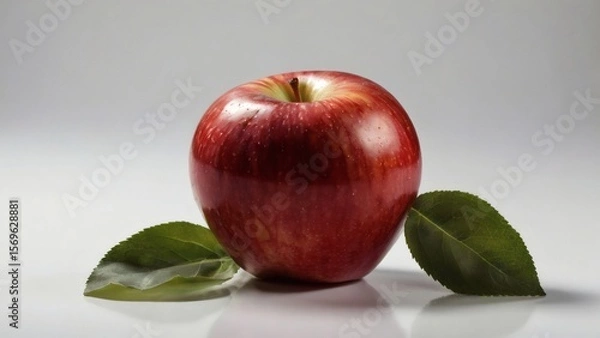 Obraz Fresh Red Apple on White