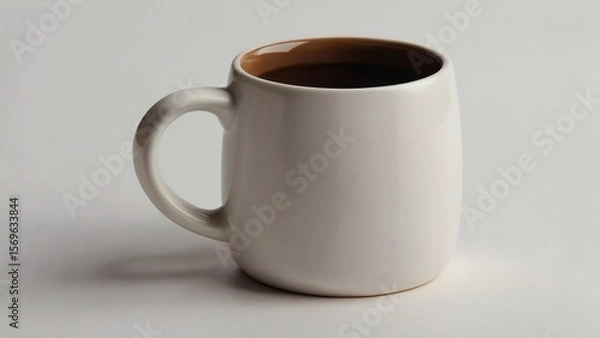 Obraz Ceramic Coffee Cup on White