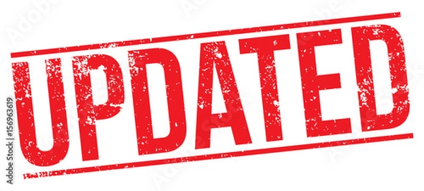 Fototapeta Updated stamp
