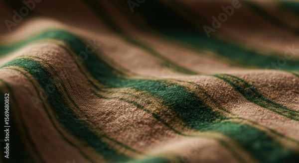 Obraz Natural Shibori Linen Fabric Texture.