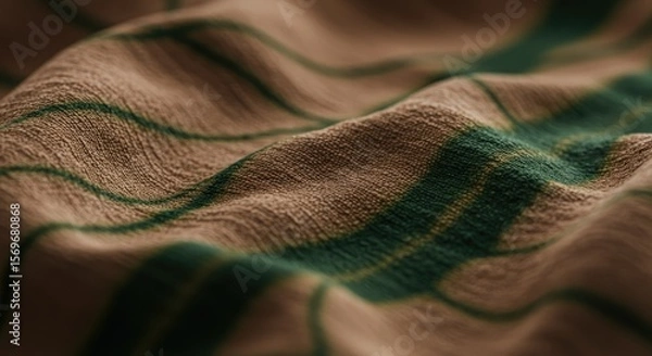 Obraz Natural Shibori Linen Fabric Texture.