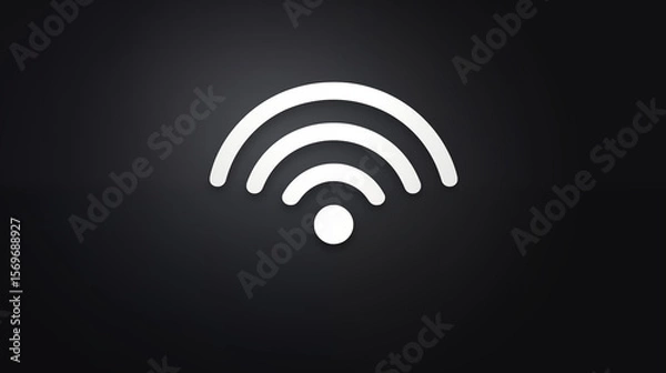 Fototapeta wi fi icon