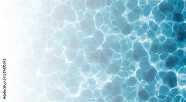 Fototapeta Realistic blue water texture PNG with natural light reflections soft ripples on the surface. Ideal for summer, pool, ocean, or aquatic-themed backgrounds and design projects.

