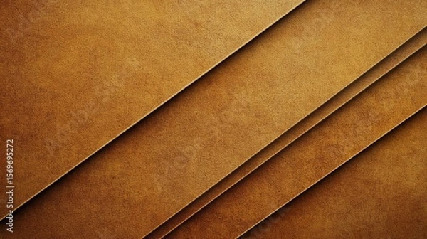 Fototapeta Abstract Textured Background with Diagonal Layers in Earthy Brown and Gold Tones