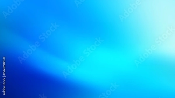 Fototapeta Blue Gradient Abstract Background With Soft Light Effect