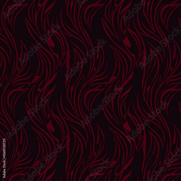 Fototapeta Abstract Maroon Swirl Background Texture - Elegant Vector Pattern
