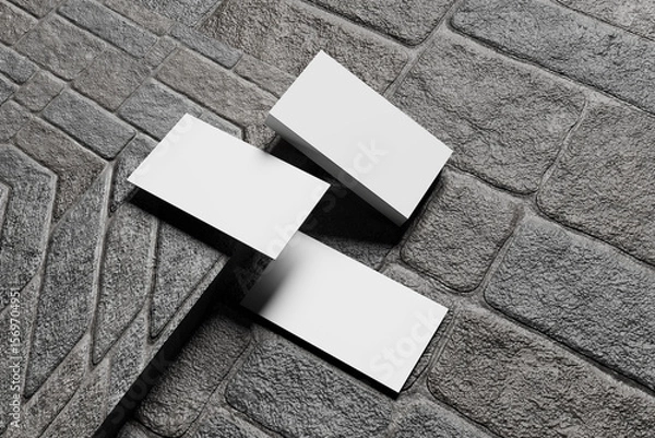 Fototapeta Professional Business Card Mockup Scene for showcasing your design to clients