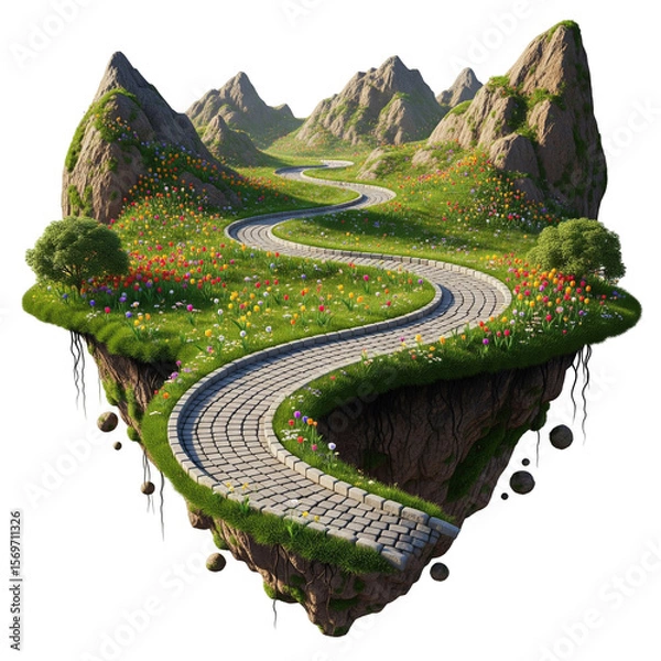 Fototapeta floating island