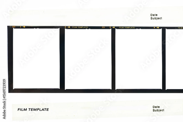 Fototapeta Medium format color film frame.With white space.120 Film Image space.