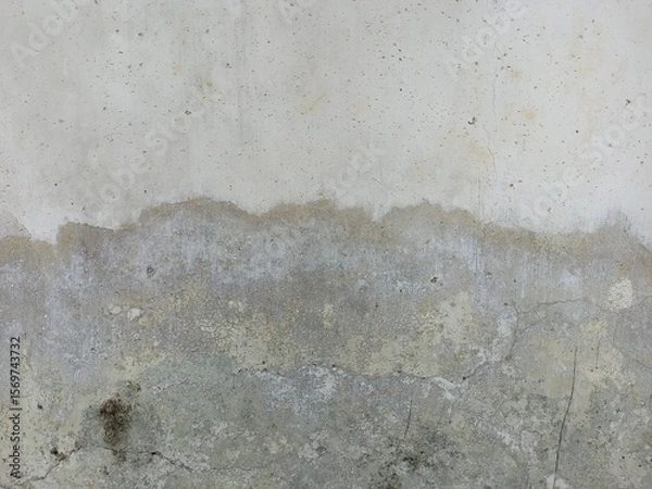 Fototapeta Weathered Concrete Wall with Water Stain Marks