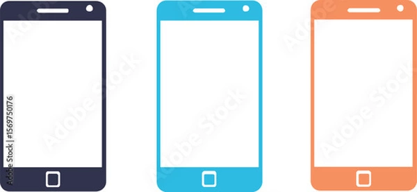 Obraz modern mobile phone frame design illustration vector sketch